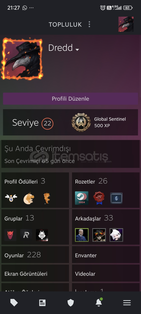 Bedava fiyata dolu steam hesabı Bedava fiyata dolu steam hesabı
