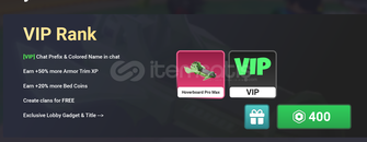 Bedwars VİP Rank