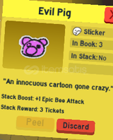 bee swarm evil pig