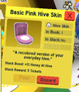 Bee Swarm Simulator / Basic Pink Hive Skin