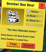 Bee Swarm Simulator Bomber Bee Bear