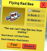 Bee Swarm Simulator Flying Rad Bee 