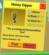 Bee Swarm Simulator Honey Dipper Sticker