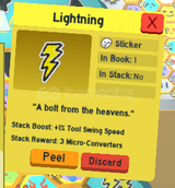 Bee Swarm Simulator Lightning Sticker