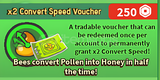 Bee Swarm x2 Convert Speed Voucher