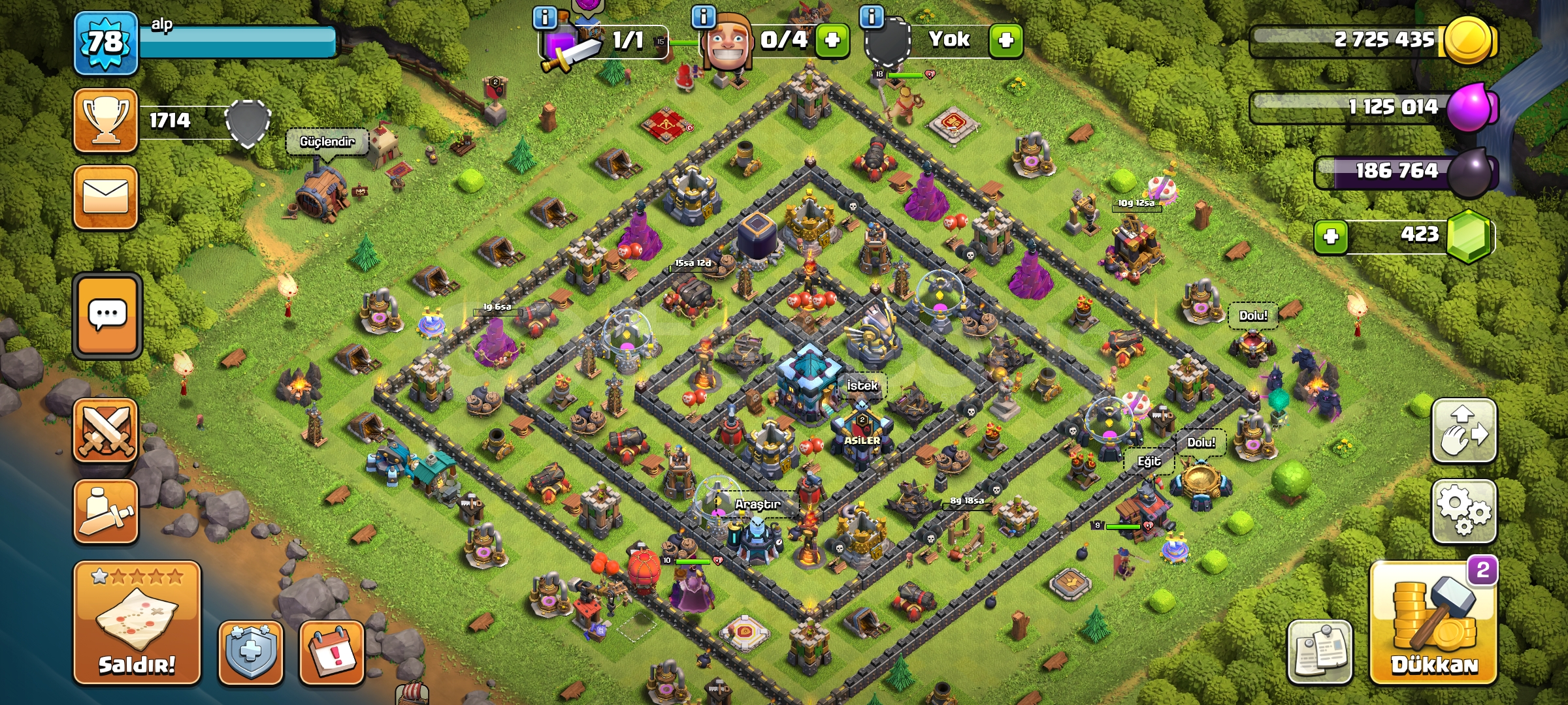 Belediye 13 82 level güzel hesap Belediye 13 82 level güzel hesap