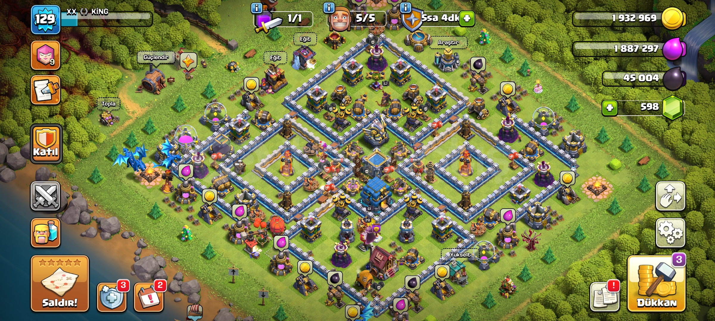 BELEDİYE BİNASI 12 129 LEVEL CLASH OF CLANS  BELEDİYE BİNASI 12 129 LEVEL CLASH OF CLANS