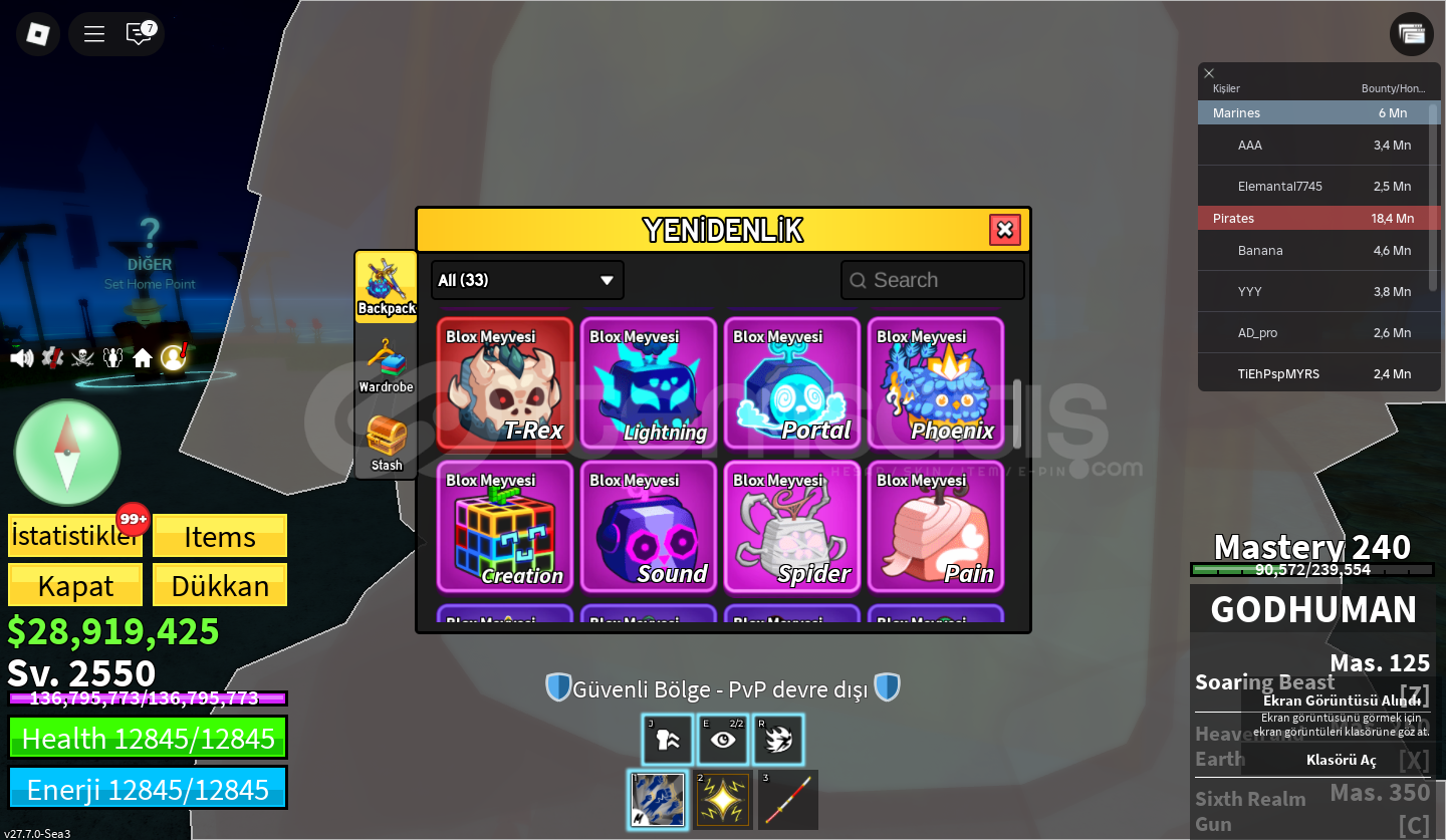 BF 2500LVL GODHUMAN TREX+PORTAL VE DAHA FAZLASI BF 2500LVL GODHUMAN TREX+PORTAL VE DAHA FAZLASI