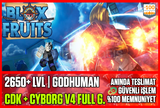 ⭐️BF❤️2650 LVL + CYBORG V4 FULL GEAR + CDK❤️