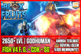 ⭐️BF❤️2650 LVL + FİSH V4 FULL GEAR + CDK + SG❤️