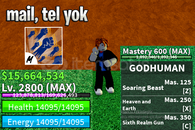 BF 2800 LEVEL + GOD HUMAN HESAP