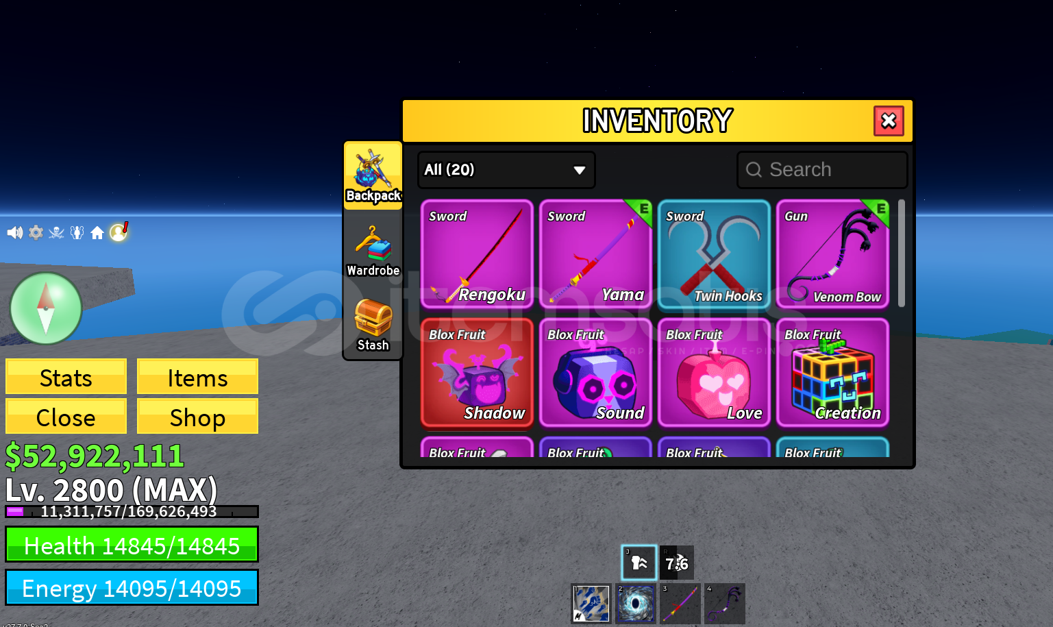 BF✨ 52M+SHADOW / GODHUMAN / 2800LVL BF✨ 52M+SHADOW / GODHUMAN / 2800LVL