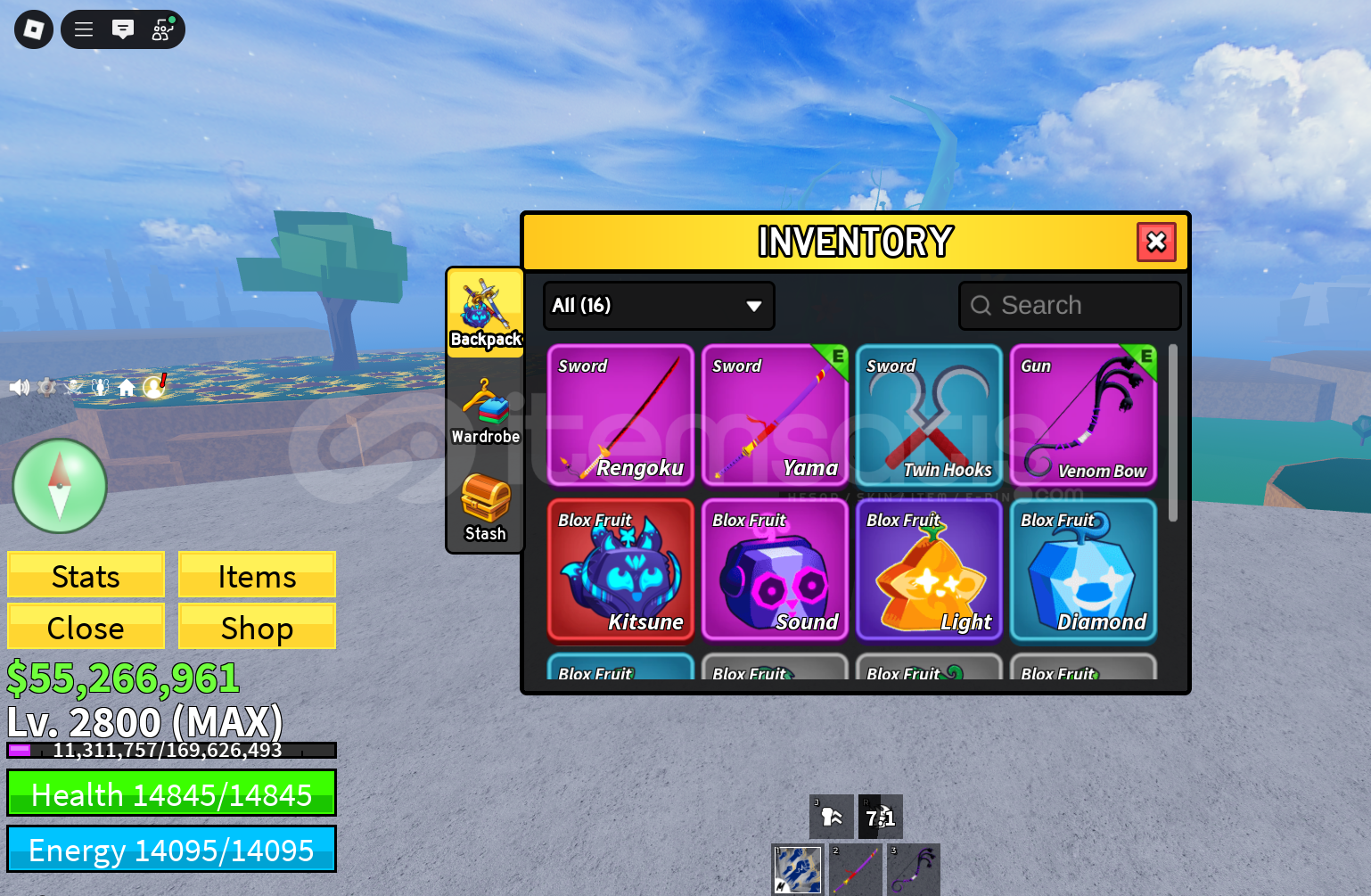 BF✨ 55M+KITSUNE / GODHUMAN / 2800LVL BF✨ 55M+KITSUNE / GODHUMAN / 2800LVL