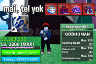 BF MAX LEVEL 4 KIRMIZI MEYVE + GOD HUMAN HESAP