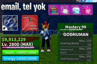 BF MAX LEVEL + GOD HUMAN HESAP