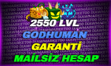 ⭐(BF) MAX LVL GODHUMAN GARANTİLİ HESAP!