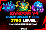⭐BF⭐ Random V4+Godhuman+CDK garantili 2800