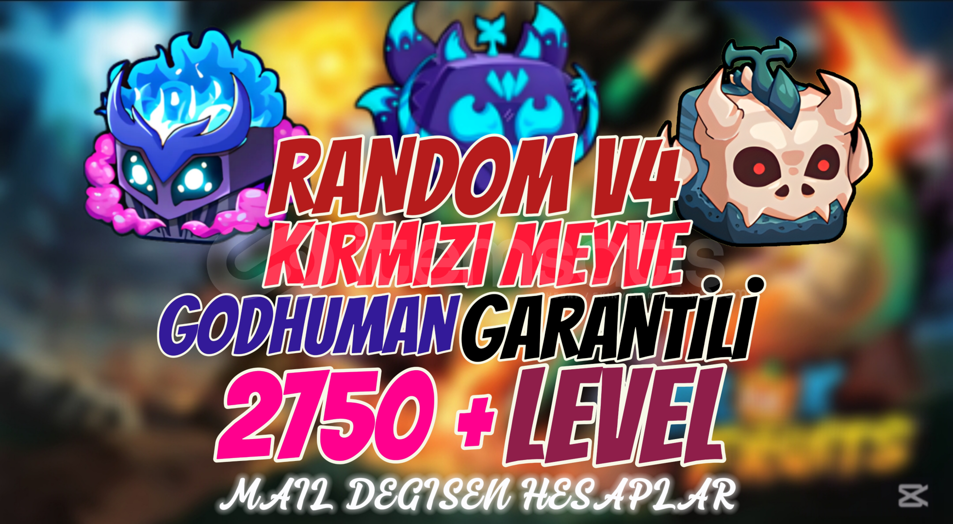 ⭐BF⭐ Random V4+Godhuman+Mythic fruitli hesaplar ⭐BF⭐ Random V4+Godhuman+Mythic fruitli hesaplar
