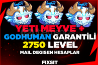 ⭐BF⭐Yeti Meyve + Godhuman garantili 2750 ⭐BF⭐Yeti Meyve + Godhuman garantili 2750