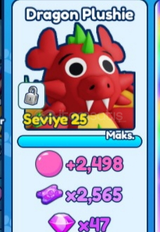 BGS 1 Adet Dragon Plushie