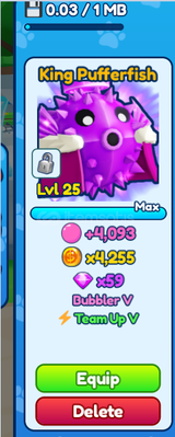 BGS 2x shiny King Pufferfish