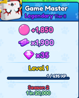bgs game master pet nolmal 3tane