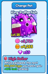 BGS inf High Roller Shiny King Pufferfish