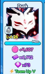 BGS inf Ticket pet DUSK maks level
