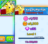 [BGSI] 1x King Pufferfish! [EN UCUZ]