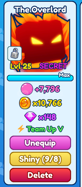 [BGSI] 1x Secret The Overlord!