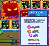 [BGSI] 1x SECRET THE OVERLORD!! [EN UCUZ] 50M/1