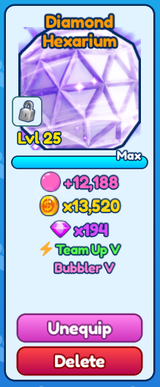 (BGSI) 1X SHİNY MYTHİC DİAMOND HEXARİUM 25 LVL