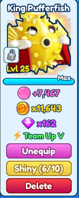 [BGSI] 1x Team UP V King Pufferfish
