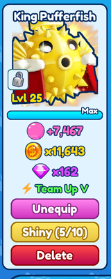 [BGSI] King Pufferfish {25lvl team up5}