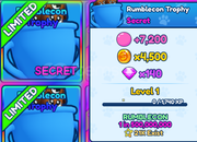 BGSI ⭐ Rumblecon Trophy [5x] ⭐ Hızlı Teslim