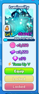 [BGSI] SECRET LUMINOSITY !! [EN UCUZ]