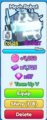 [BGSI] SECRET MECH ROBOT!! [EN UCUZ]