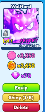 [BGSI] SECRET UT WOLFLORD!! [EN UCUZ]