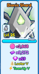 BGSI Shiny Bionic Shard Team Up V Max LvL