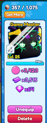 ✅ BGSI 2x Shiny Game Master | Max Level Pet