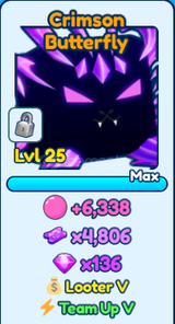 BGSI Shiny Mythic Crimson Butterfly (Team Up 5)