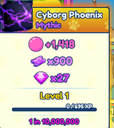 BGSİ shiny mythic cyborg phoenix
