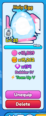 [BGSI] Shiny Holy Egg {25lvl team up5}
