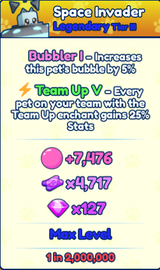 BGSI Shiny Space Invader Team Up 5 (Yeni Pet)