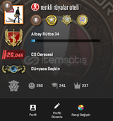 BIÇAK ENVANTERLİ SEÇKİN 26K FACEİT 8 LEVEL