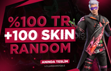 ⭐[BIÇAKLI] %100TR 100-300 SKİN GARANTİ RANDOM⭐
