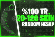 ⭐[BIÇAKLI] %100TR 20-120 SKİN GARANTİLİ RANDOM⭐