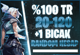 ⭐[BIÇAKLI] %100TR 20-120 SKİN RANDOM HESAP⭐