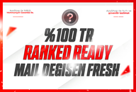 ⭐[FRESH] %100TR RANKED READY MAİL DEĞİŞEN⭐