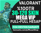 ⭐[BIÇAKLI] %100TR 30-120 SKİN RANDOM HESAP⭐